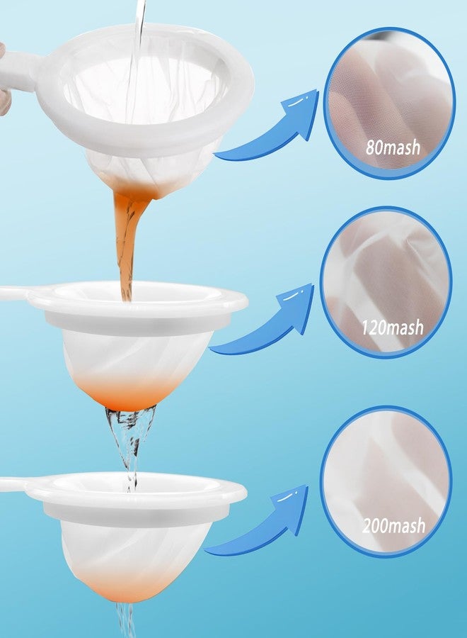 Niuohoy Baby Brine Shrimp Net Sieve 80, 120, 200 Mesh kit with 3 Hooks, 3 Pipettes and 5 Storage Tubes for Brine Shrimp Hatchery Filter Fry Eggs and Hatching Baby Fish Separator (14pcs Parts) - Image 3